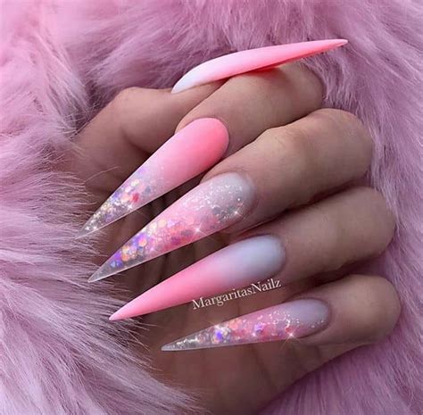 what are the pointy fake nails called